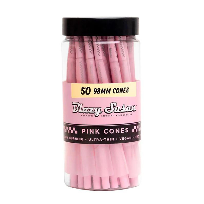 Picture of Blazy Susan Pink Cones 98mm 50CT Jar