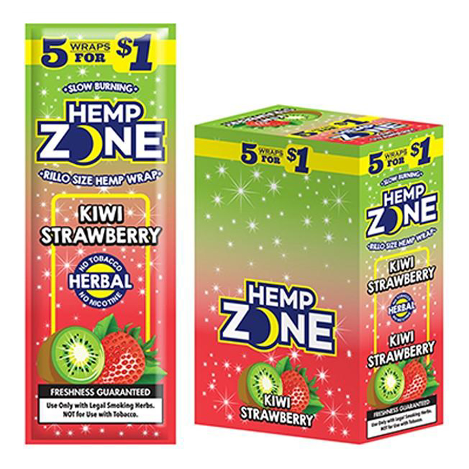 Picture of Hemp Zone Kiwi Strawberry 15x5 Wraps