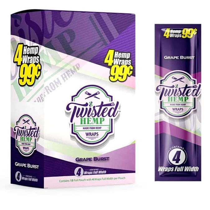 Picture of Twisted Hemp Wraps Grape Burst 4 for .99