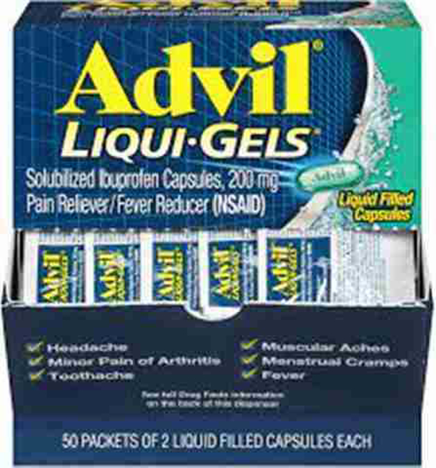 Picture of Advil Liqui-Gels 25 Pack 2 Capsules Each