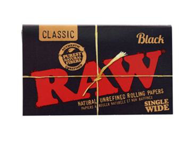Picture of Raw Black Singlewide Paper 25CT