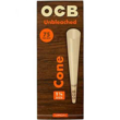 Picture of OCB Unbleached Virgin Cone 1 1/4 75CT