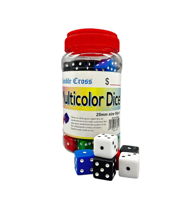 Picture of Multi Color Dice Large 25mm 50CT