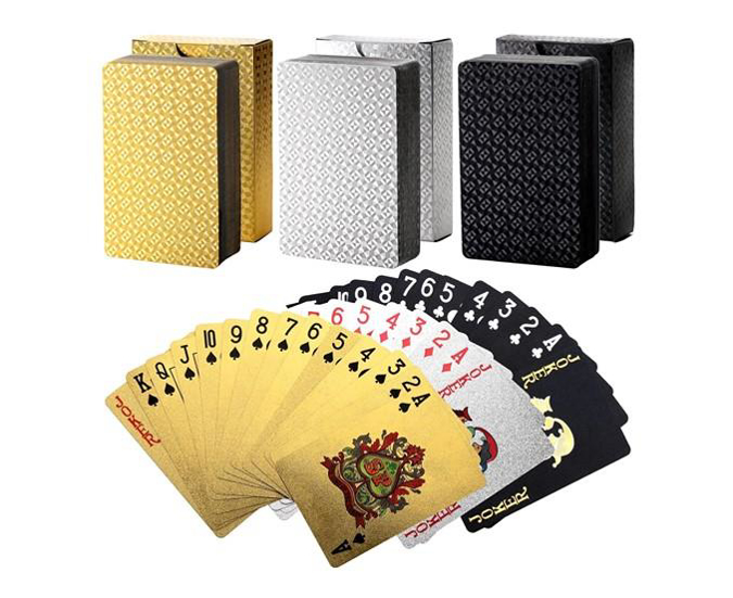 Picture of Playing Cards Gold- Silver- Black