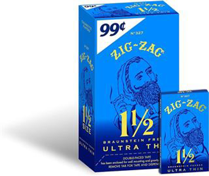 Picture of Zig-Zag Ultra Thin Blue 1.5 Paper 24CT