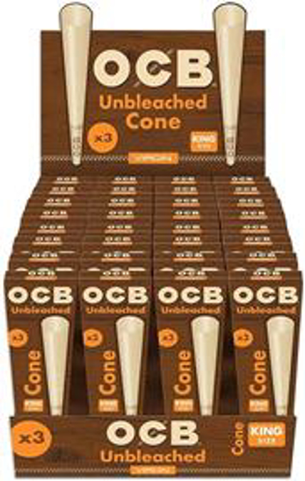 Picture of OCB Unbleached Virgin Cone King Size 32.3.96