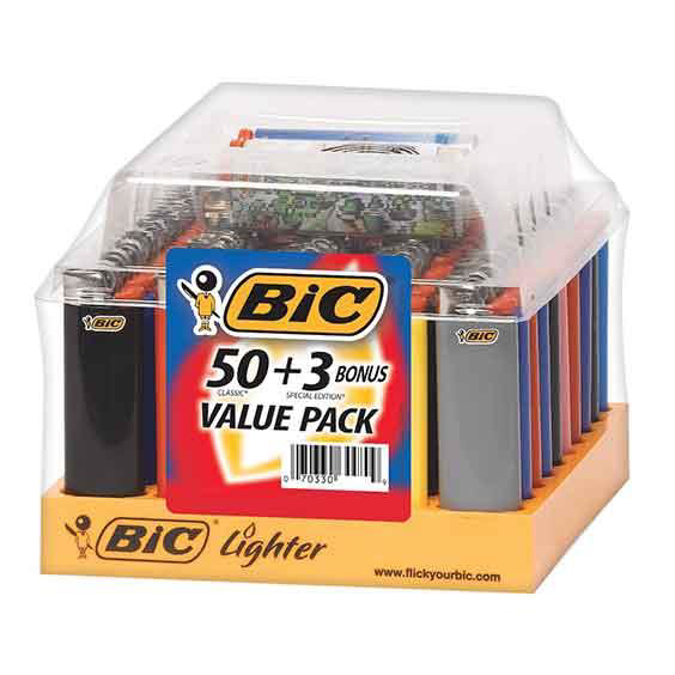 Picture of BIC Lighter Large 50CT 3 Free
