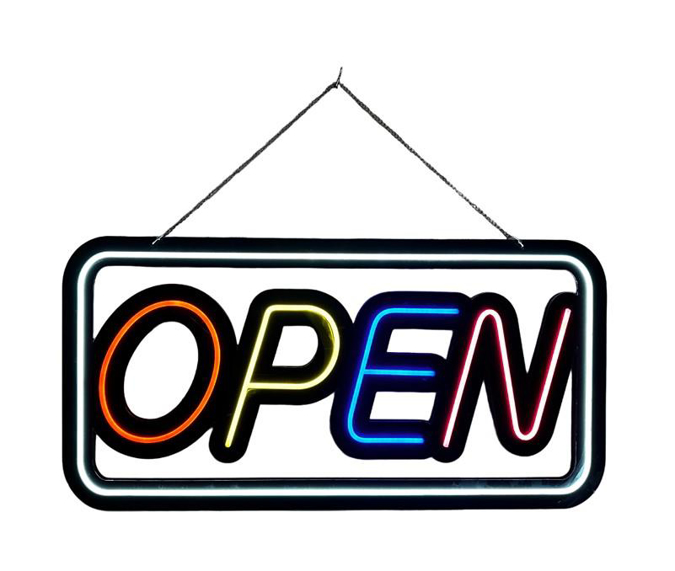 Picture of Multi Color Open Sign Large