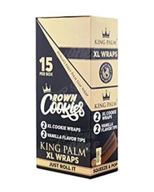 Picture of King Palm Cookie XL Wrap w Vanilla Tips 2pk 15CT