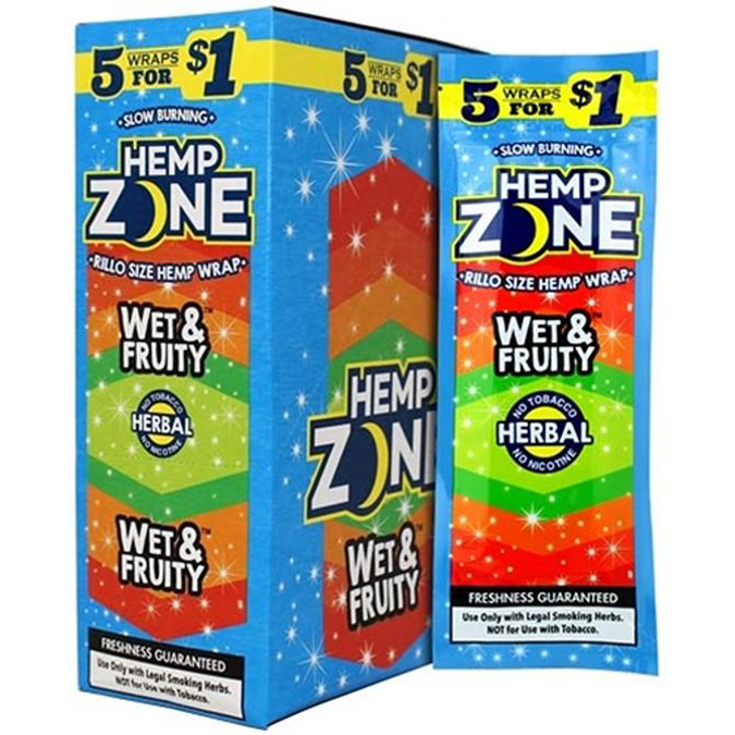 Picture of Hemp Zone Wet & Fruity 15x5 Wraps