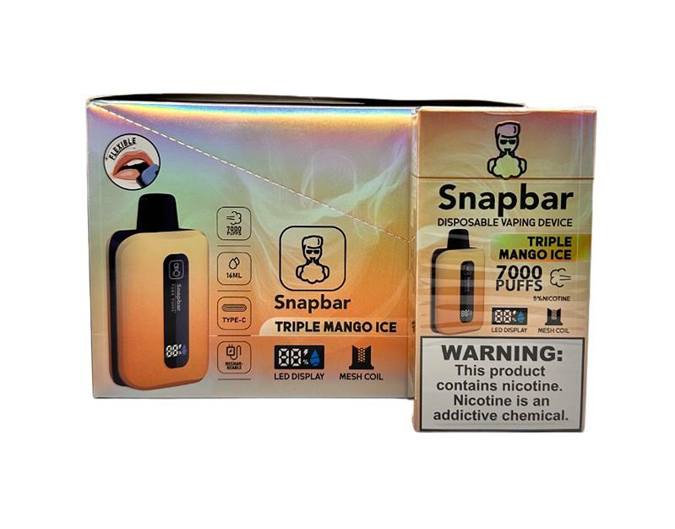 Picture of Snapbar Triple Mango Ice 7000 Puffs 6CT