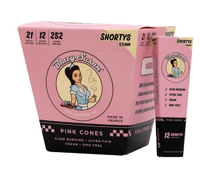 Picture of Blazy Susan Pink Cones Shorty's 21-12-252