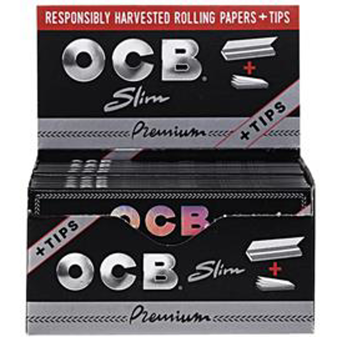 Picture of OCB Premium Rolling Papers+Tips 24CT