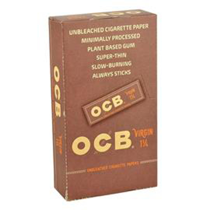 Picture of OCB Unbleached Rolling Paper+Tips 1 1/4 24CT