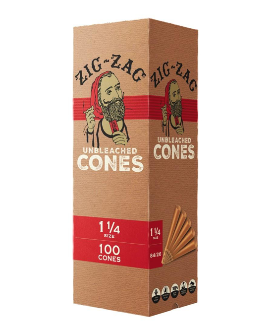 Picture of Zig Zag Unbleached Cones 1.25 100CT