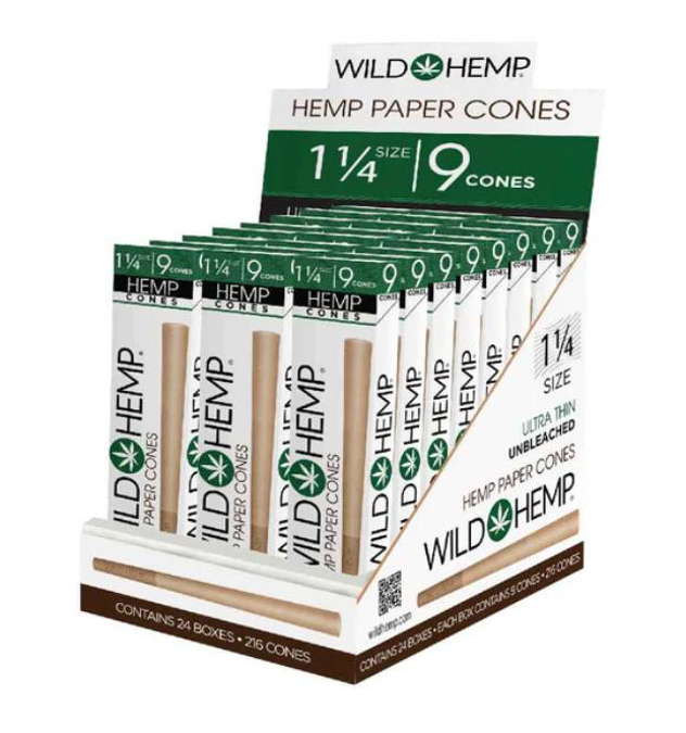 Picture of Wild Hemp Hemp Paper Cones Ultra Thin 1.25 24.9.216