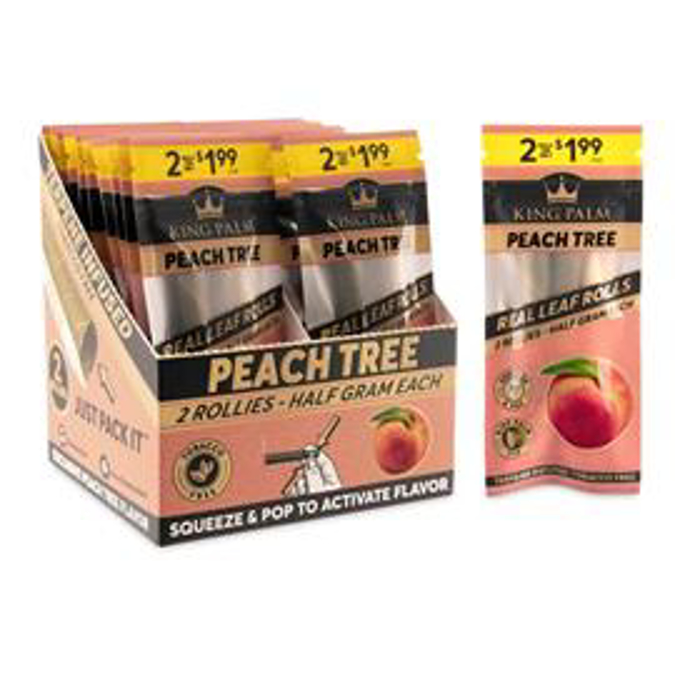 Picture of King Palm 0.5g Rollies Peach Tree 2x20CT
