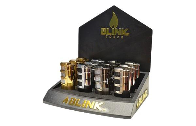 Picture of Blink Deco Cube Triple Flame Torch Lighter 12CT