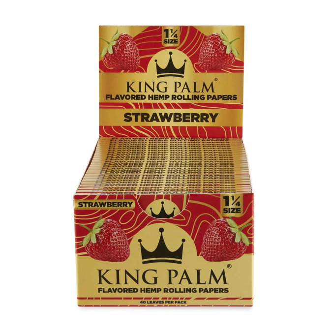 Picture of King Palm Hemp 1.25 Paper Strawberry 40CT