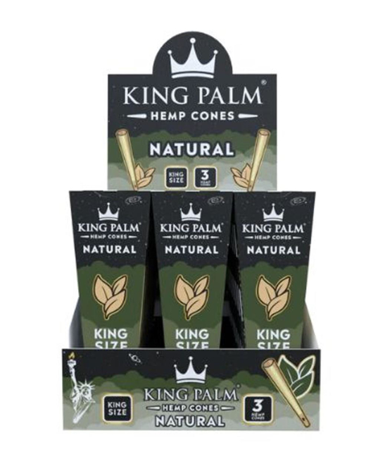 Picture of King Palm Hemp Cones Natural KS 3CT