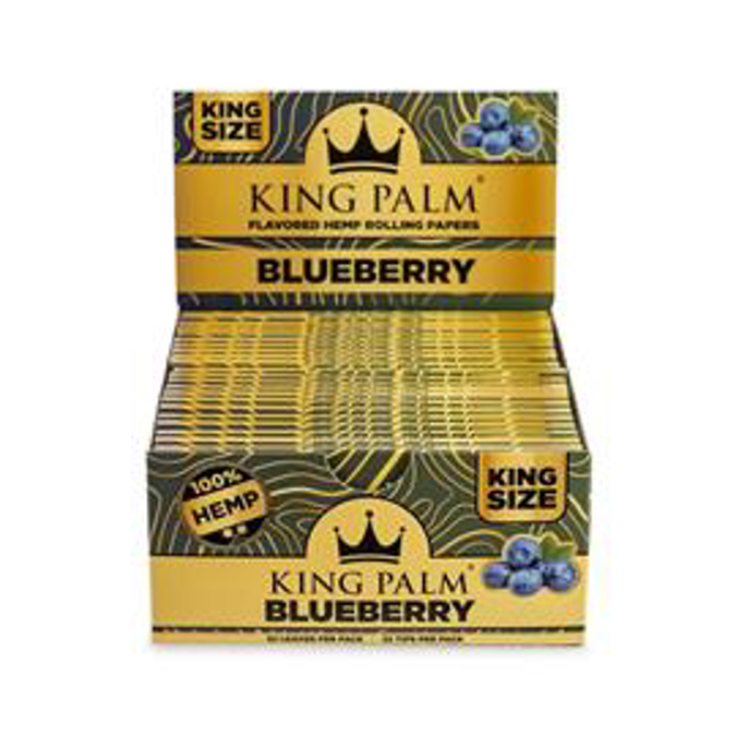 Picture of King Palm Hemp Kingsize Paper Blueberry 22CT