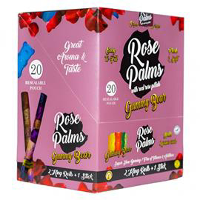 Picture of Rosepalms  Gummy Bear 3Slim Rolls+1Stick 20CT