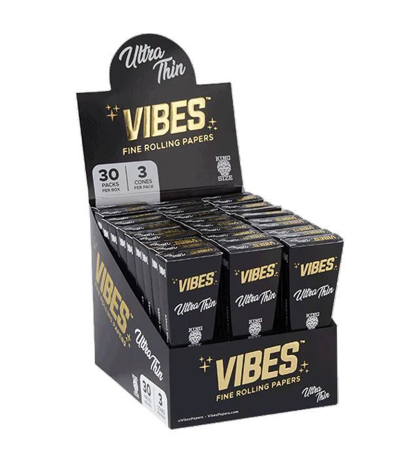 Picture of Vibes UltraThin Kingsize Cones 30Pack 3Cones