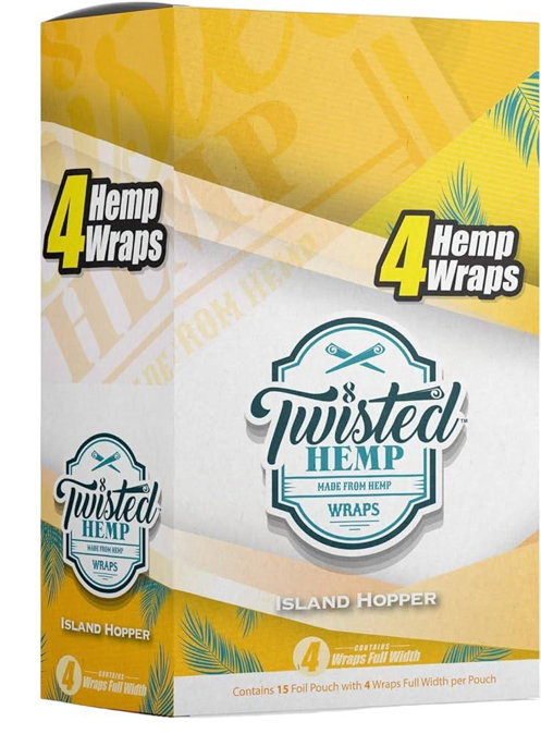 Picture of Twisted Hemp Wraps Island Hopper 4pk 15CT