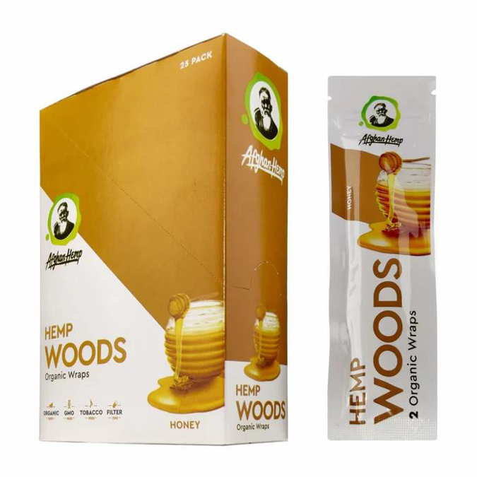 Picture of Afghan Hemp Woods Honey Organic Wraps 25CT