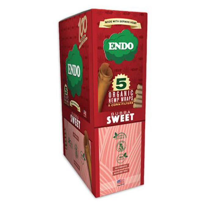 Picture of Endo Bubba Sweet Organic Hemp Wraps+Corn Filters 15x5 CT