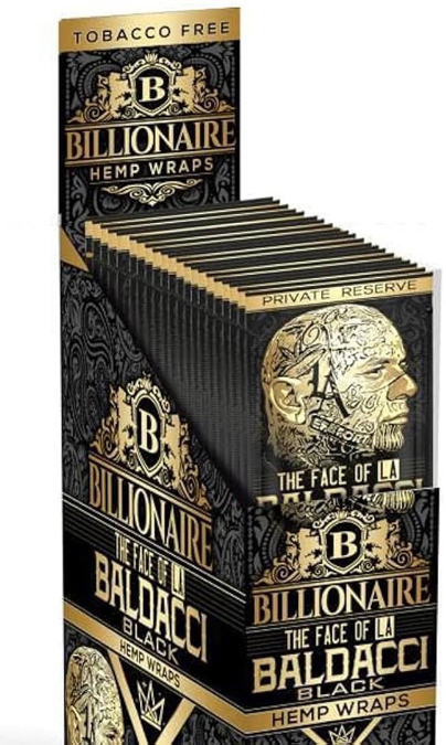 Picture of Billionaire Hemp Wrap-Baldacci Black 25CT