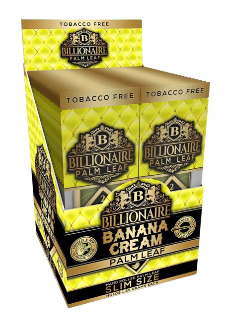 Picture of Billionaire Palm Leaf Wrap Slim -Banana Cream 25CT