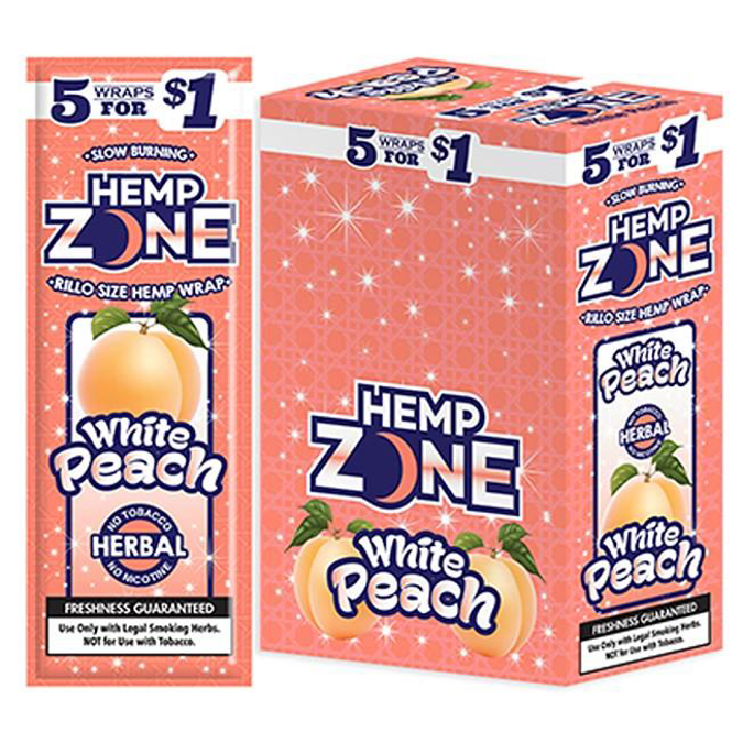 Picture of Hemp Zone White Peach 15x5 Wraps