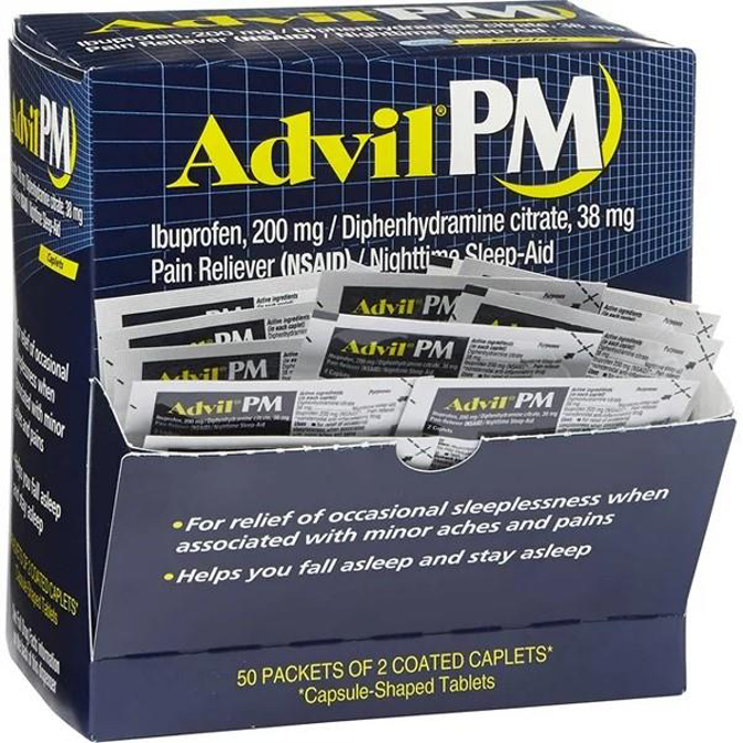 Picture of Advil PM 25 Pack 2 Caplets Each