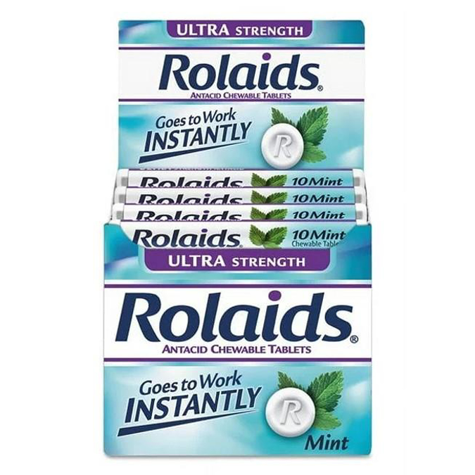 Picture of Rolaids Mint Ultra Strength 12Count-10Single Rolls Each