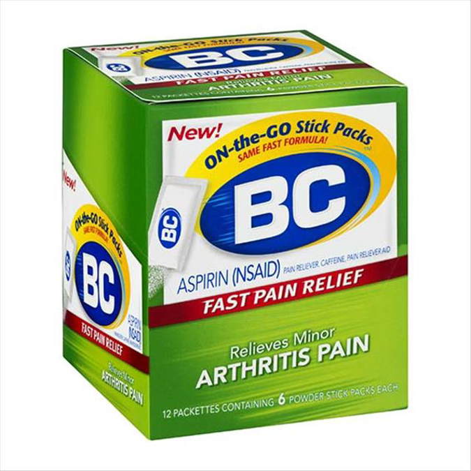 Picture of BC Powder Aspirin Arthritics Relief 12X6 Packs
