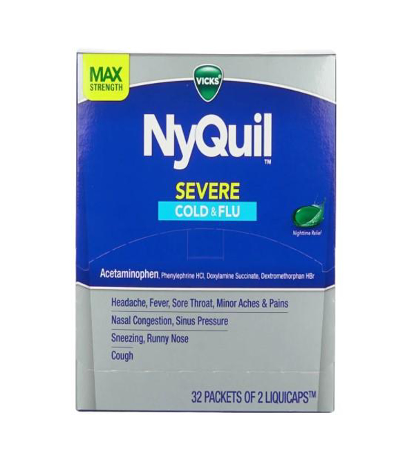 Picture of Nyquil Max Cold Flu 32Pack 2 Liquicaps Each