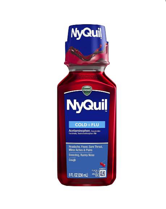 Picture of Nyquil Cold and Flu 8oz Syrup