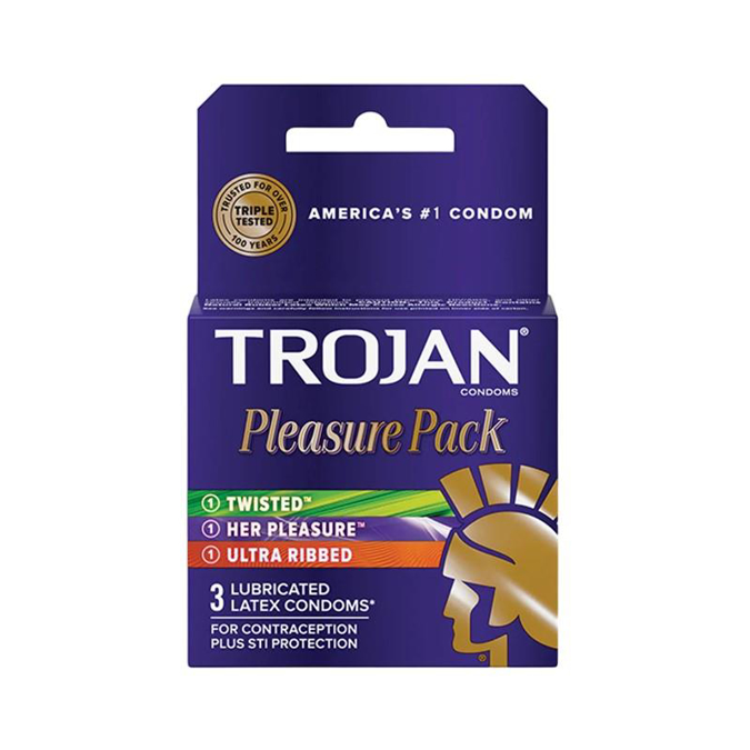 Picture of Trojan Pleasure 6Pack 3CT