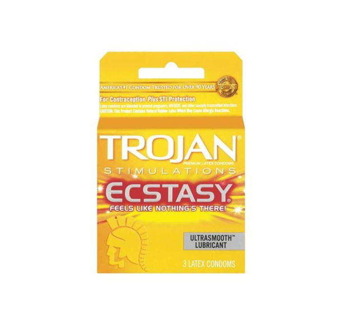 Picture of Trojan Ecstasy Ribbed 6Pack 3CT