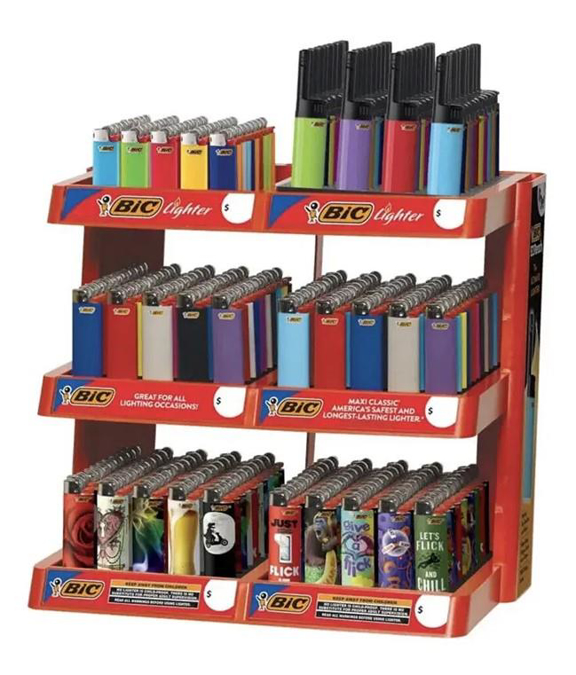 Picture of BIC Lighter 6 Tier Display 30 Free