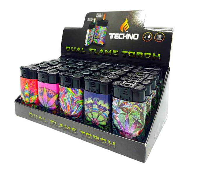 Picture of Techno Dual Flame Torch & Lighter 25CT