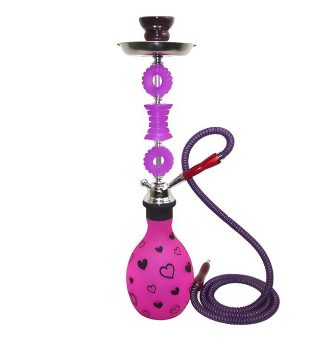 Picture of Zebra Hookah Heart 1 Hose