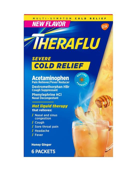 Picture of Theraflu Severe Cold Relief 20 Packets