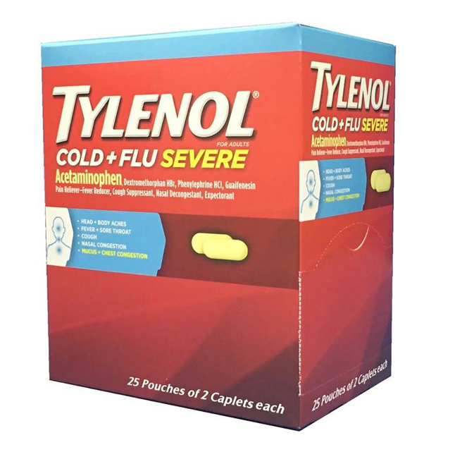 Picture of Tylenol Cold+Flu Severe 25x2 Caplets