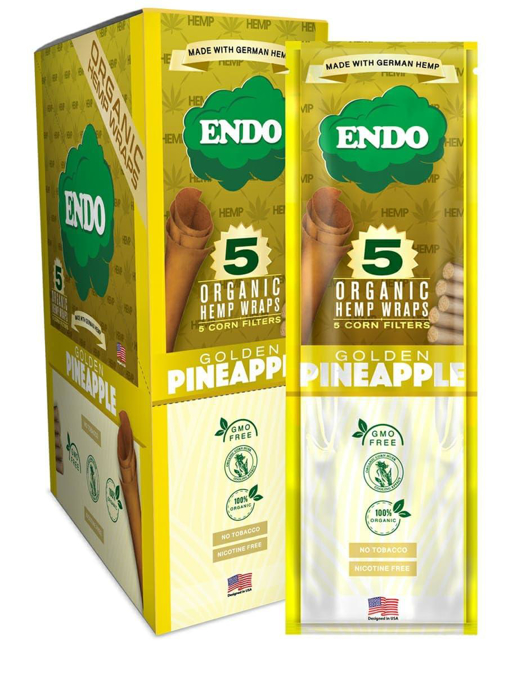 Picture of Endo Golden Pineapple Organic Hemp Wraps+Corn Filters15x5CT