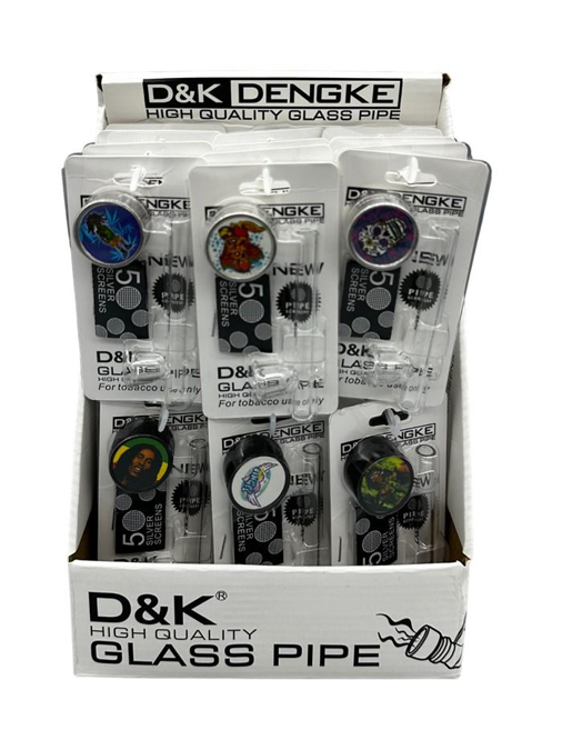 Picture of D&K Dengke Metal Pipe - Grinder - Silver Screens Display 24CT