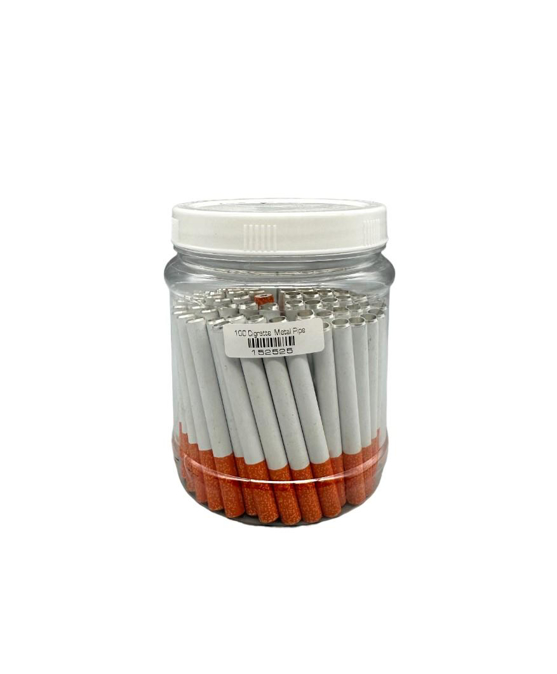 Picture of Cigarette Metal Pipe 100CT Short