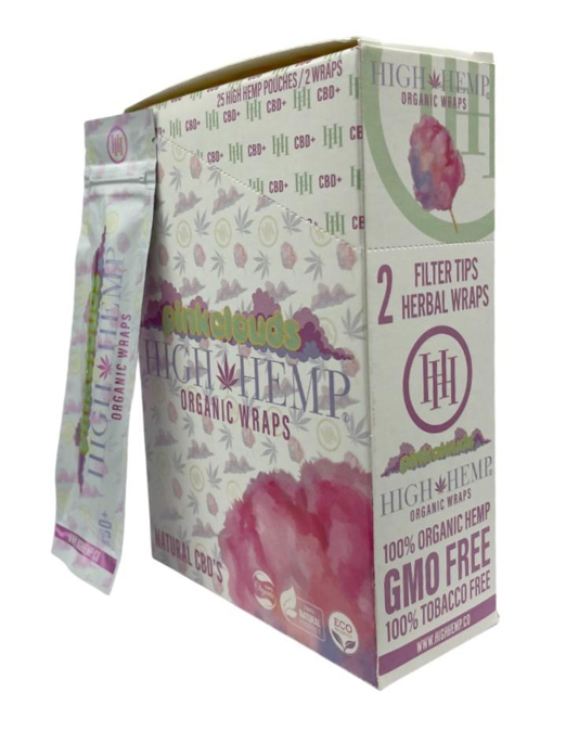 Picture of High Hemp Pink Clouds Organic Wraps
