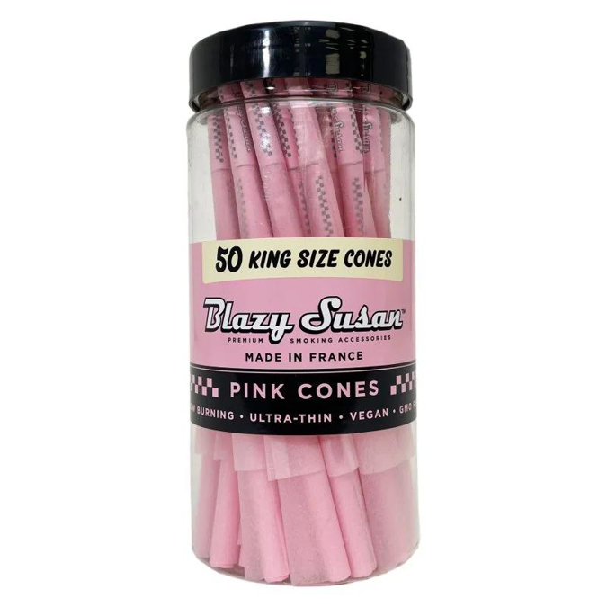 Picture of Blazy Susan Cones Pink KS 50CT Jar